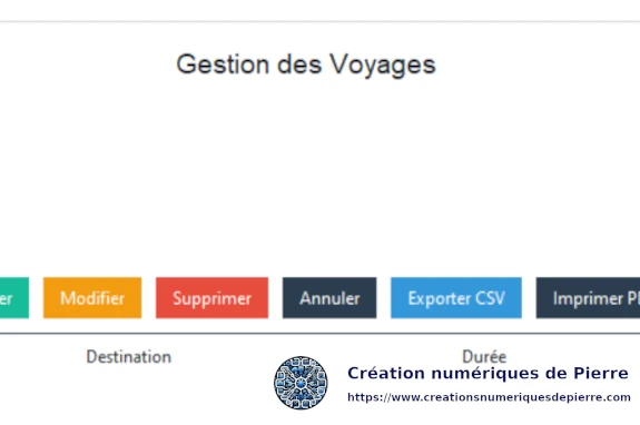 Logiciel agence de voyage